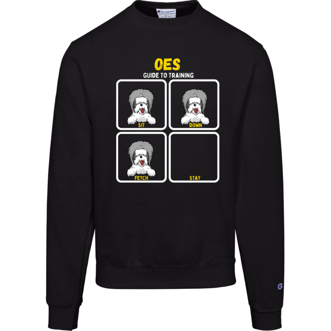 Old English Sheepdog Training Guide, Champion Crewneck Sweatshirt