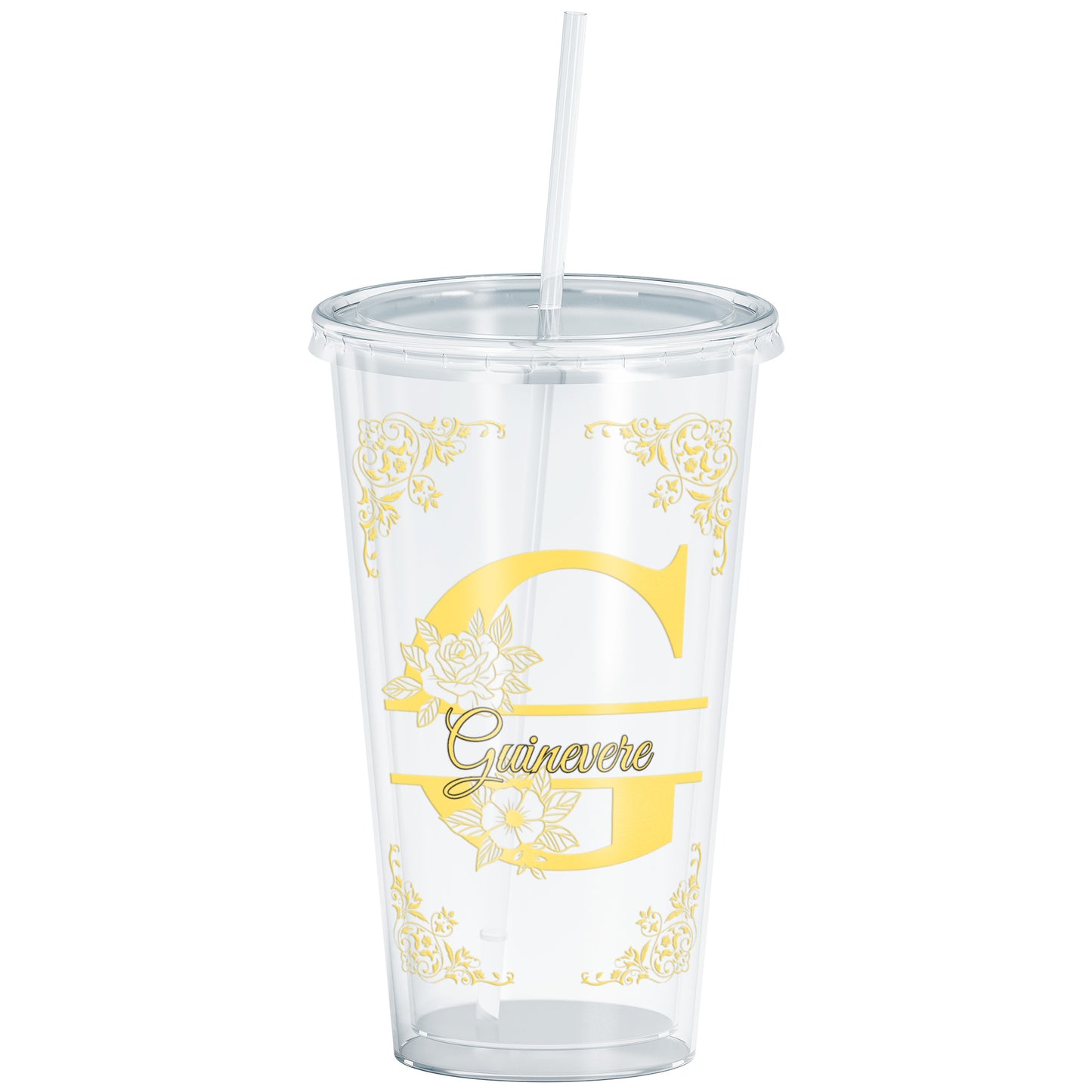 Gold Acrylic Insulated 16oz, Personalized