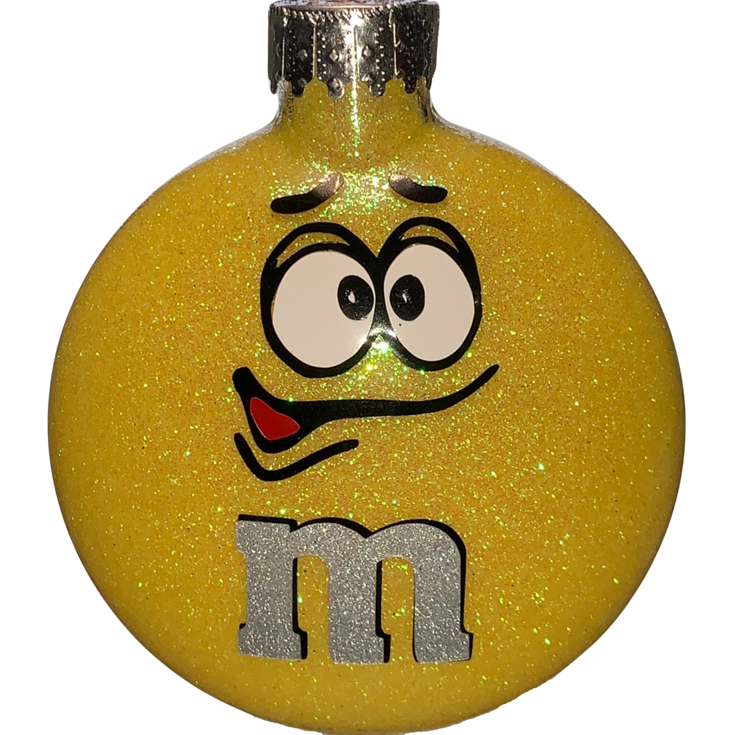 Handmade Glass Disk Ornaments, Characters of MM's, Personalized