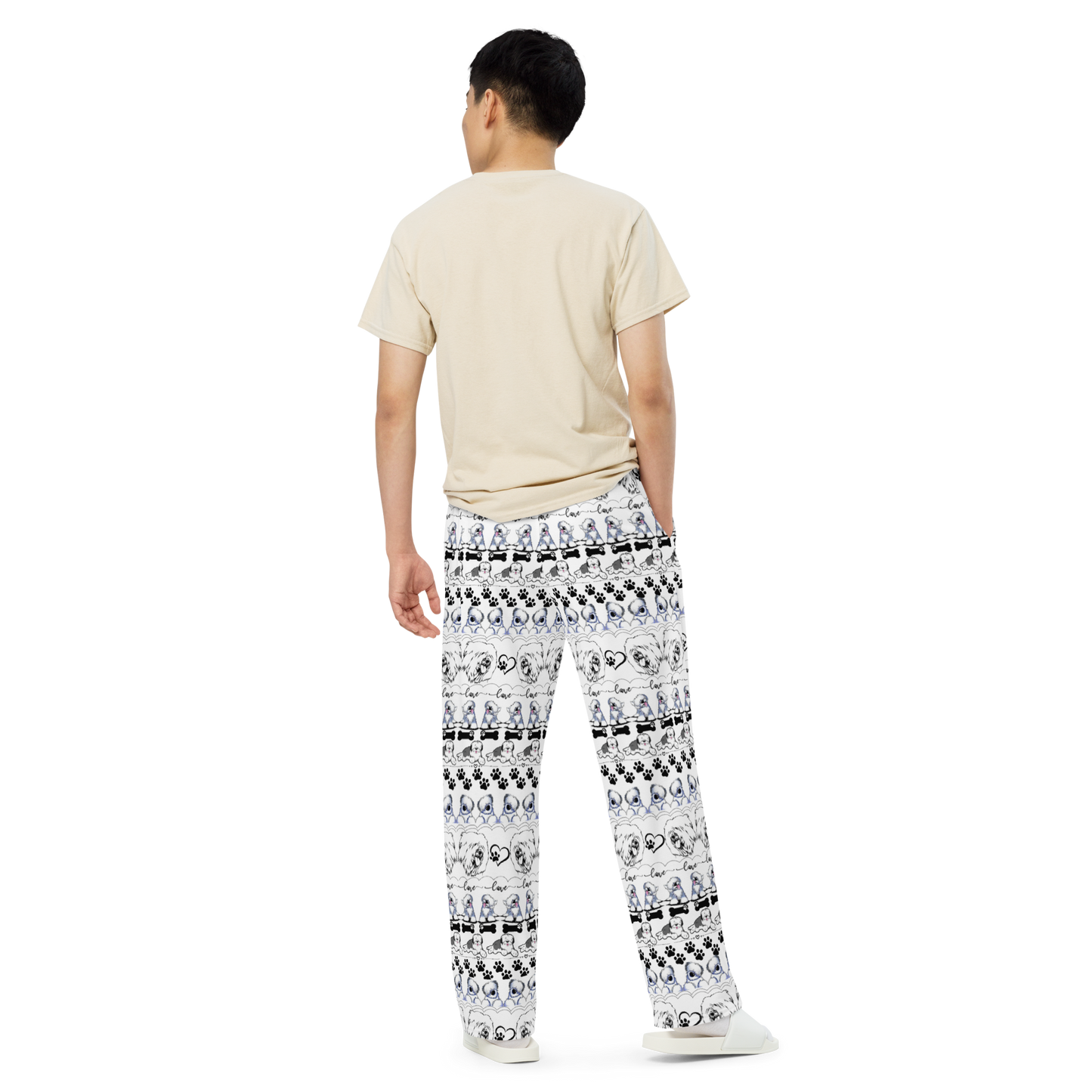 Old English Sheepdog Lounge Pants, Sheepie PJ Pants