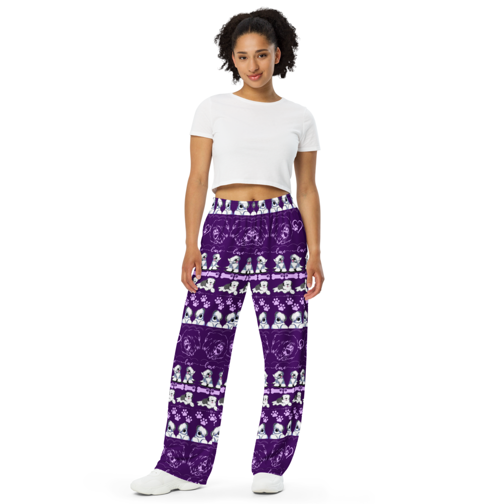 Old English Sheepdog Lounge Pants, Sheepie PJ Pants