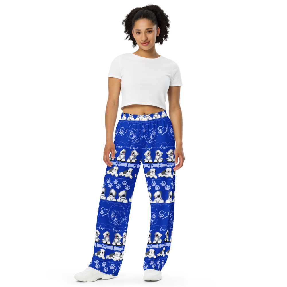 Old English Sheepdog Lounge Pants, Sheepie PJ Pants