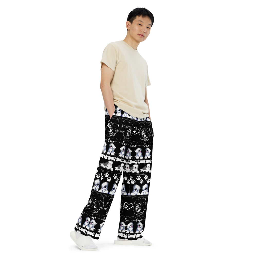 Old English Sheepdog Lounge Pants, Sheepie PJ Pants