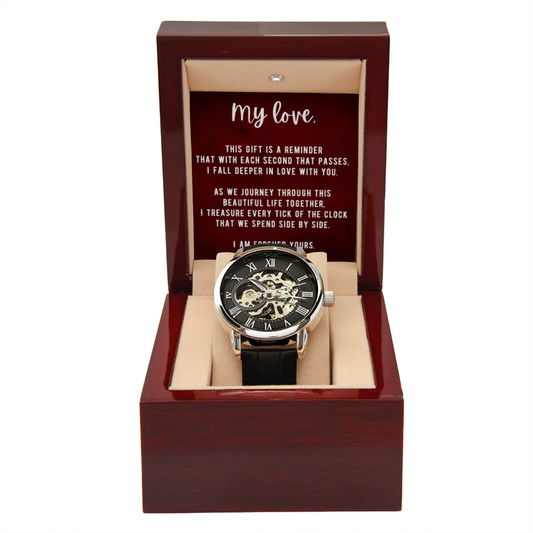 Watch Gift with Message, Gift for Husband, Valentine's Day for Soul Mate, Unique Gift for Partner