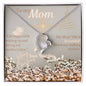Christmas Gift for Mom, Gift for Mom From Son, Necklace, Forever Love Necklace(Heart Necklace) with Message Card, To My Mom, Love Your Son