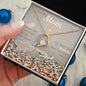 Christmas Gift for Mom, Gift for Mom From Son, Necklace, Forever Love Necklace(Heart Necklace) with Message Card, To My Mom, Love Your Son