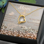 Christmas Gift for Mom, Gift for Mom From Son, Necklace, Forever Love Necklace(Heart Necklace) with Message Card, To My Mom, Love Your Son