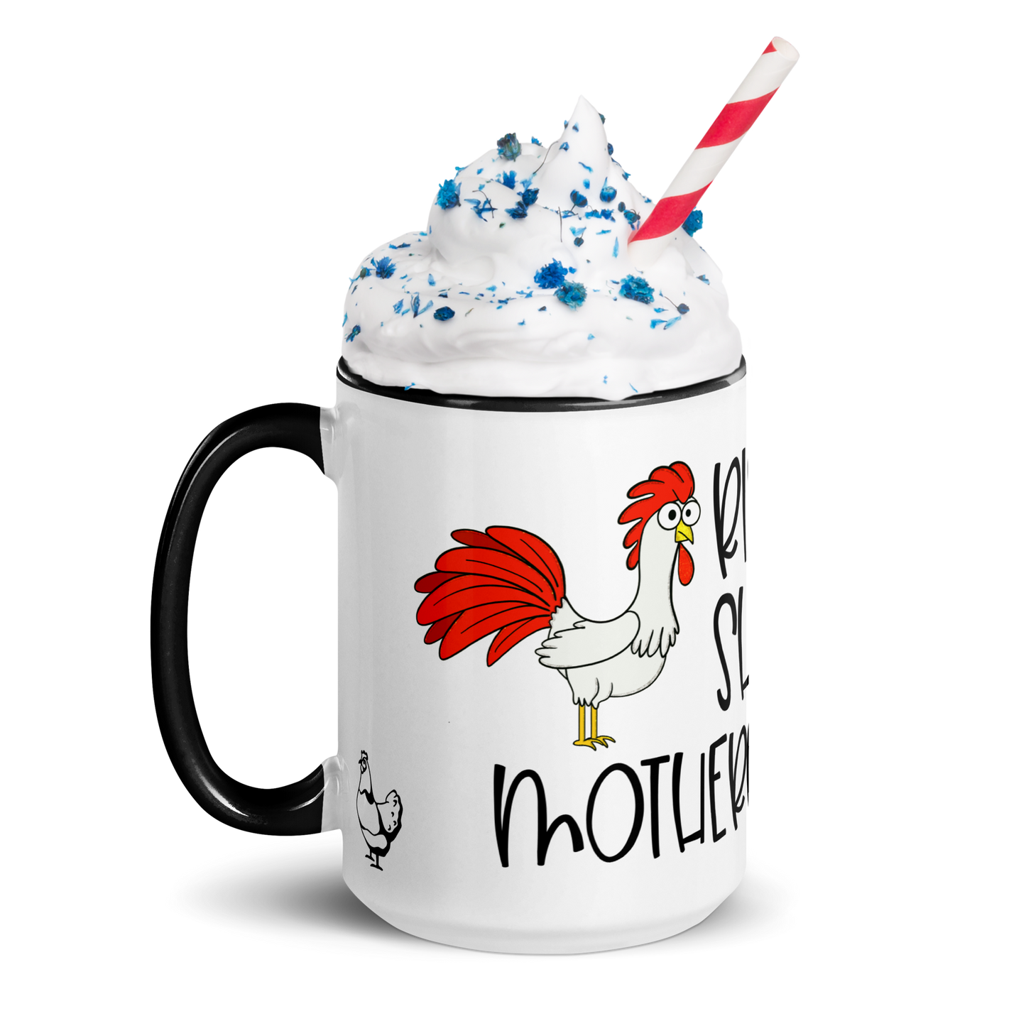 Chicken Coffee Mug, Rise and Shine Cluckers, 11oz and 15oz