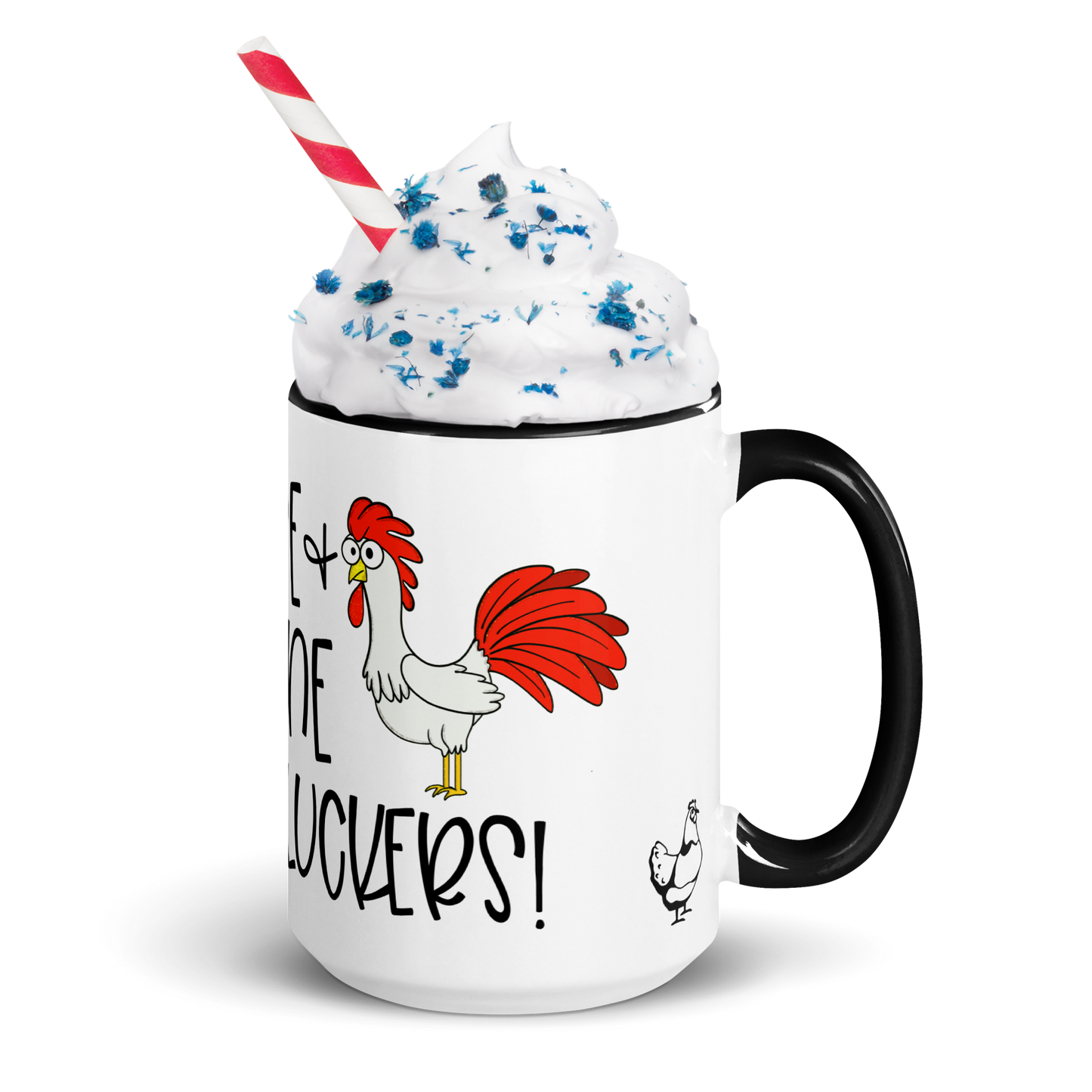 Chicken Coffee Mug, Rise and Shine Cluckers, 11oz and 15oz