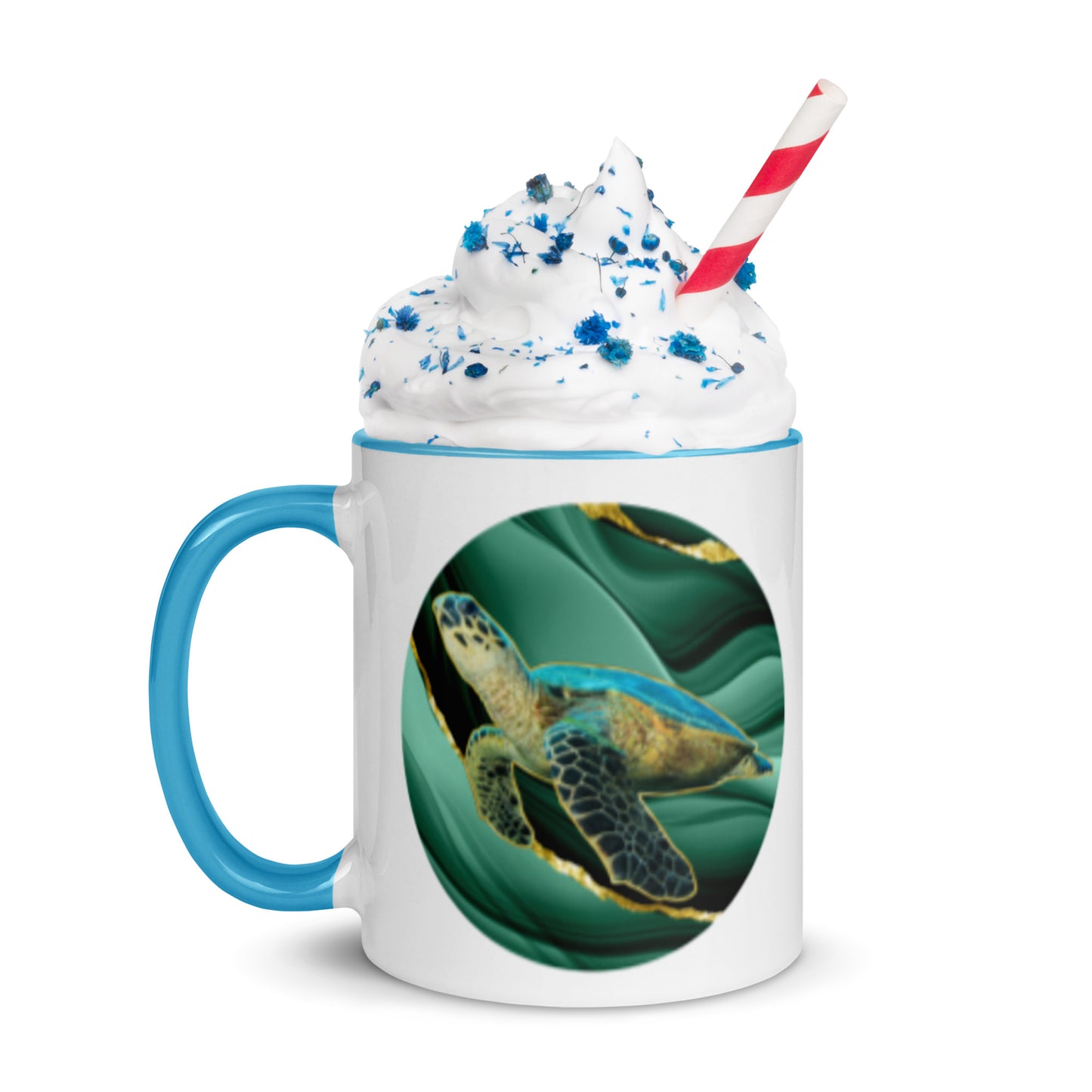 Sea Turtle -  Fins Down, Circled In, Coffee Mug, 11oz and 15oz