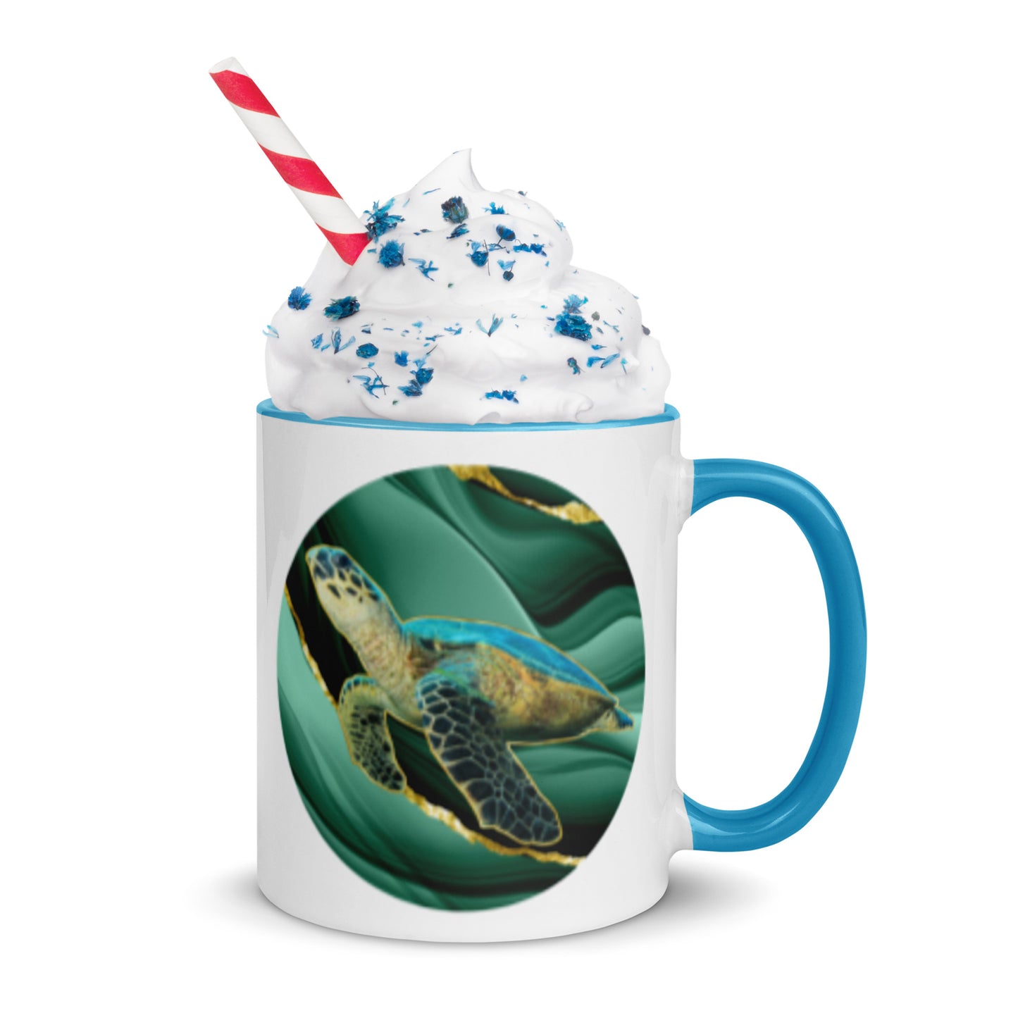 Sea Turtle -  Fins Down, Circled In, Coffee Mug, 11oz and 15oz