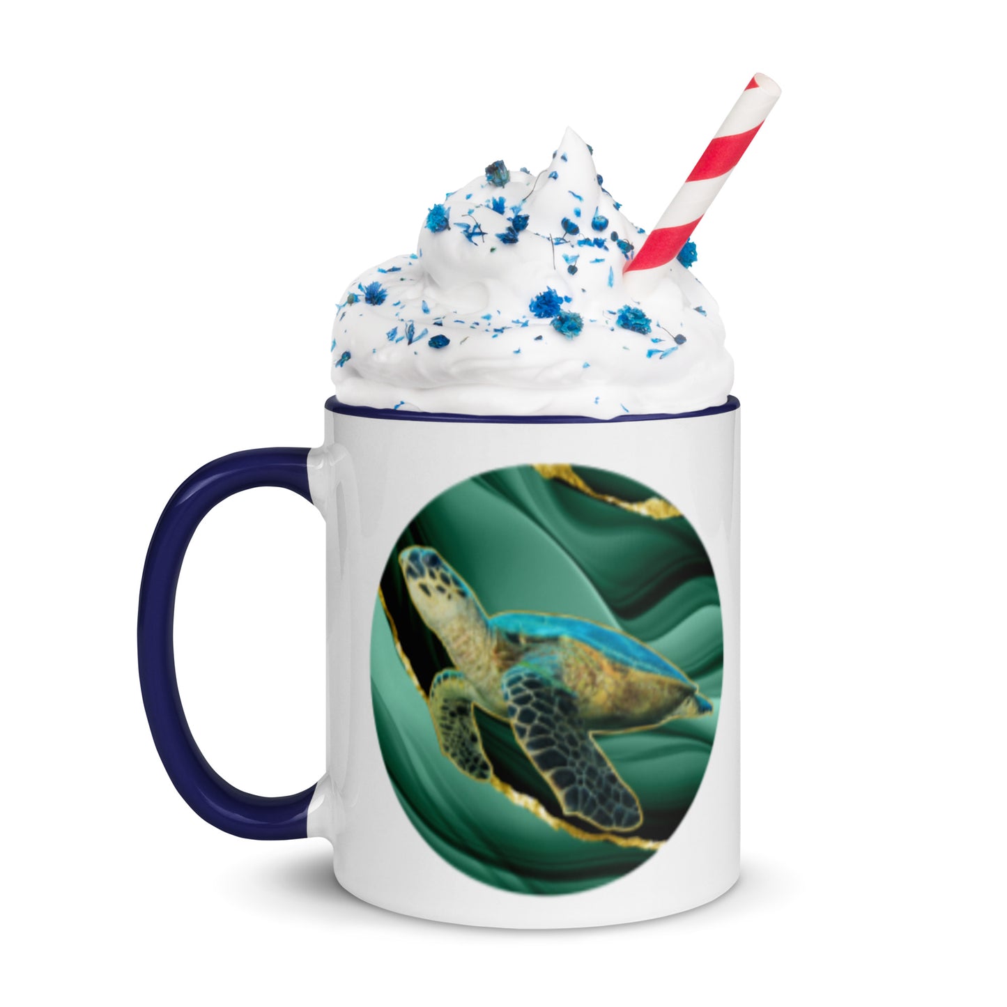 Sea Turtle -  Fins Down, Circled In, Coffee Mug, 11oz and 15oz