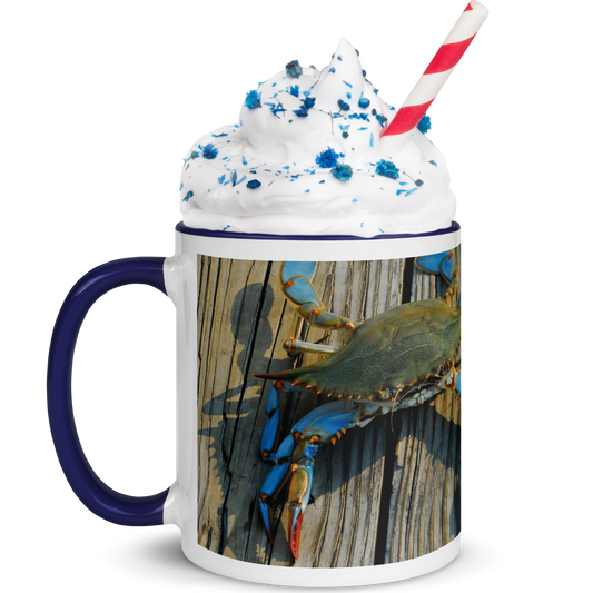 Maryland Blue Crab On Boardwalk, Coffee Mug, 11 oz