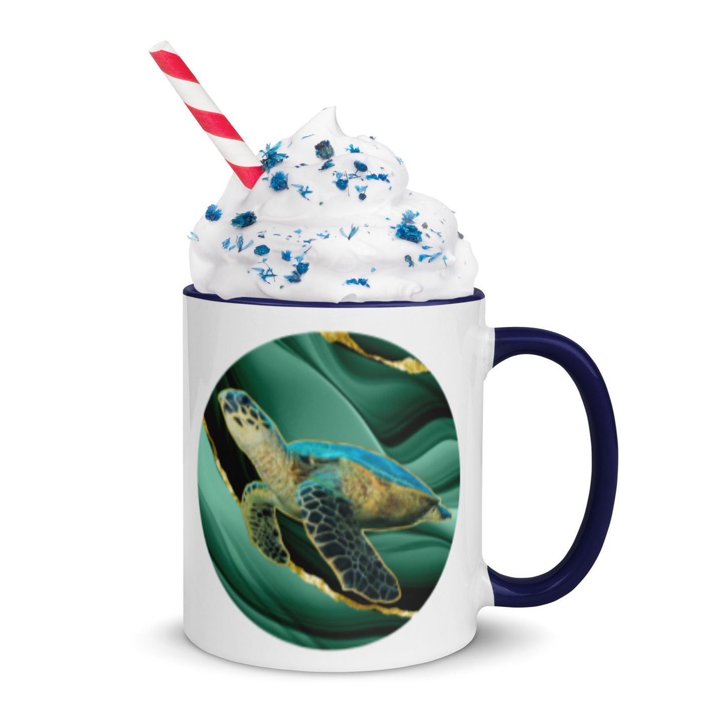 Sea Turtle -  Fins Down, Circled In, Coffee Mug, 11oz and 15oz