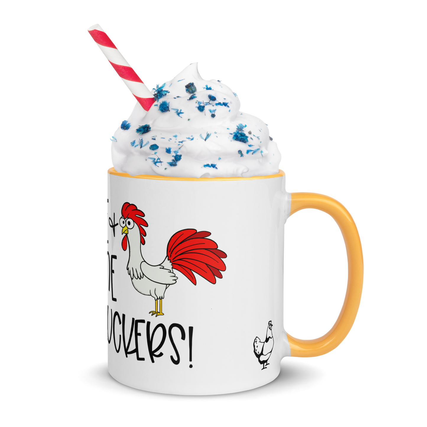 Chicken Coffee Mug, Rise and Shine Cluckers, 11oz and 15oz