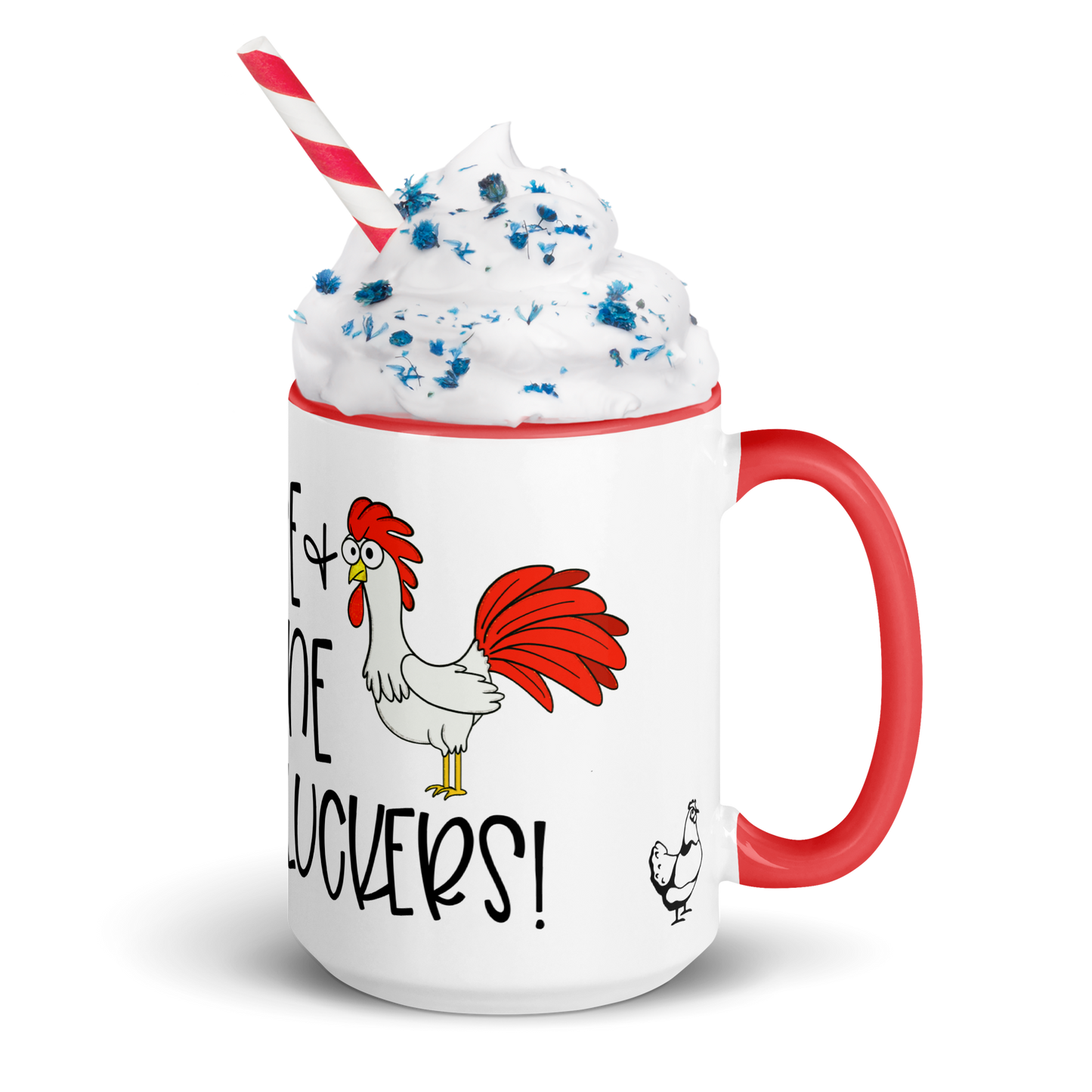 Chicken Coffee Mug, Rise and Shine Cluckers, 11oz and 15oz